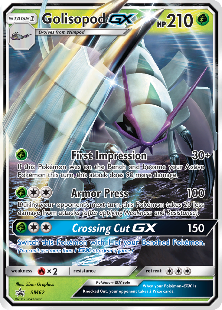 Golisopod-GX – SM Black Star Promos SM62 Pokémon card