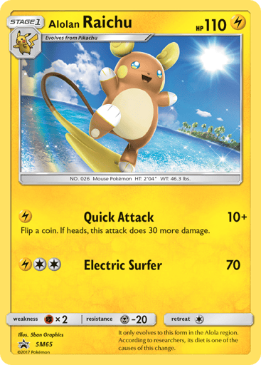 Alolan Raichu - SM Black Star Promos SM65