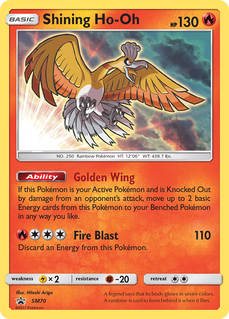 Shining Ho-Oh – SM Black Star Promos SM70 Pokémon card