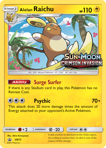 Alolan Raichu - SM Black Star Promos SM72