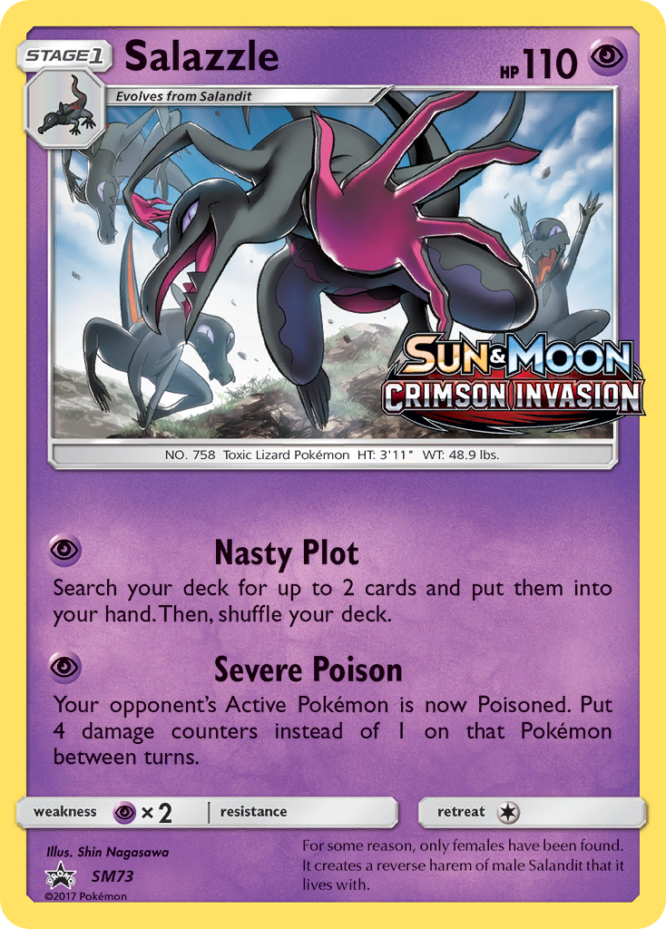 Salazzle – SM Black Star Promos SM73 Pokémon card
