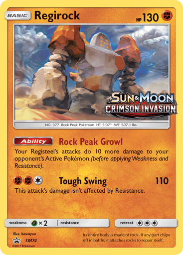 Regirock - SM Black Star Promos SM74