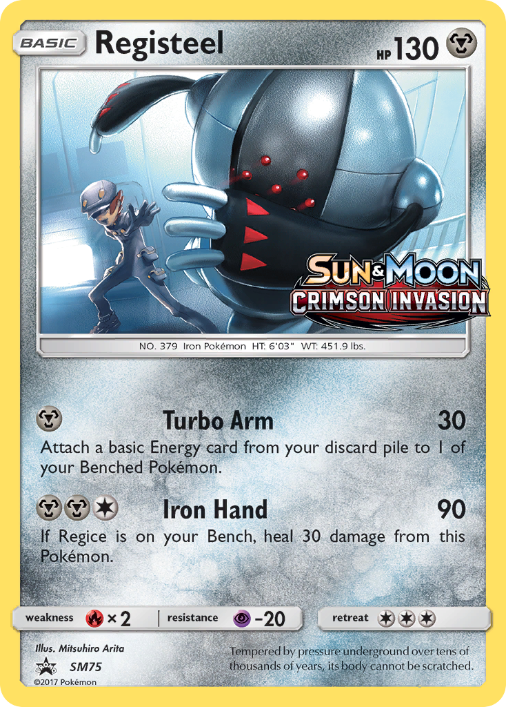 Registeel – SM Black Star Promos SM75 Pokémon card
