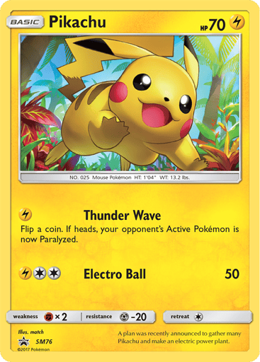 Pikachu - SM Black Star Promos SM76