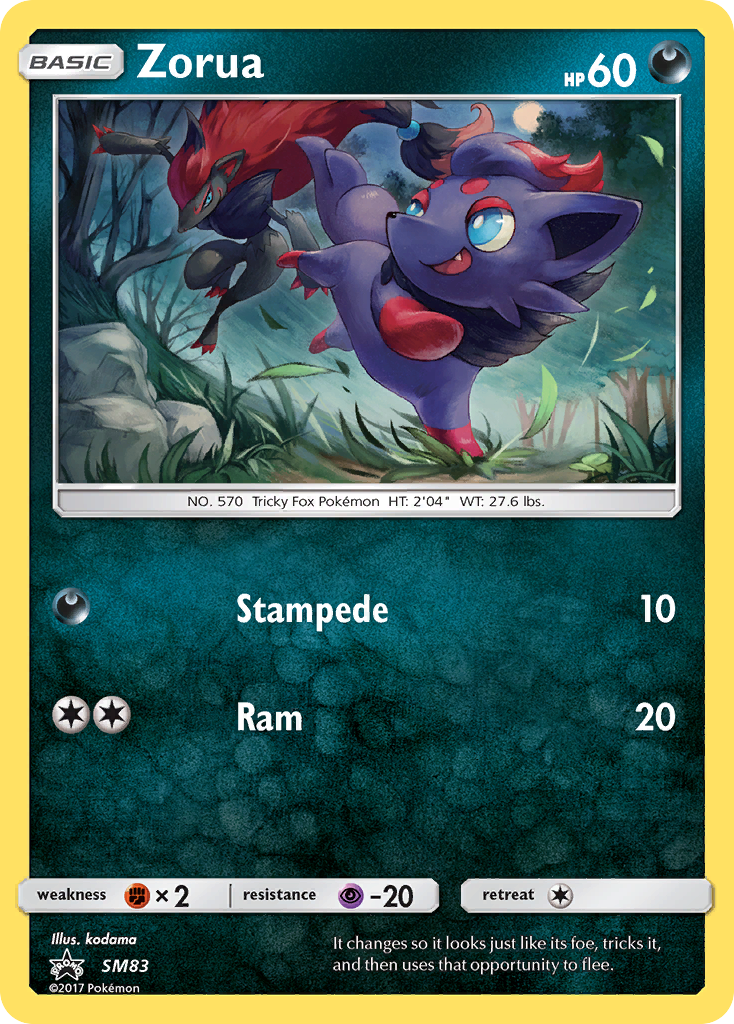 Zorua – SM Black Star Promos SM83 Pokémon card