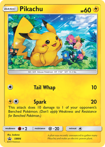 Pikachu - SM Black Star Promos SM86