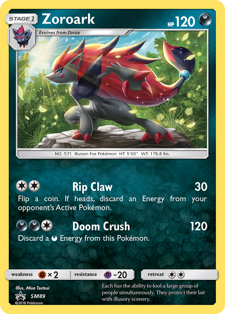 Zoroark – SM Black Star Promos SM89 Pokémon card