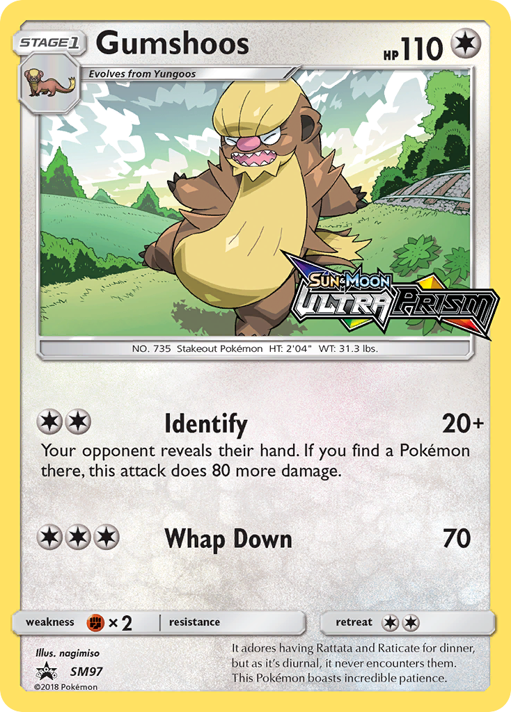 Gumshoos – SM Black Star Promos SM97 Pokémon card