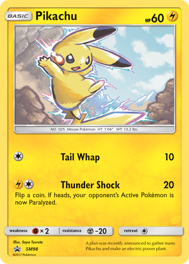 Pikachu – SM Black Star Promos SM98 Pokémon card