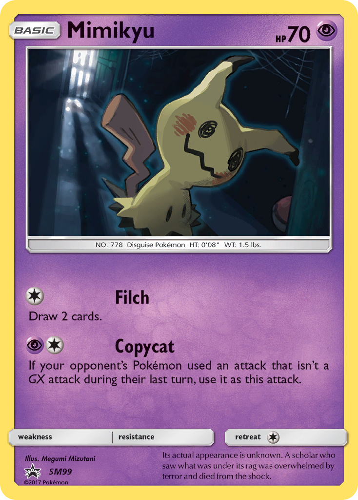 Mimikyu – SM Black Star Promos SM99 Pokémon card