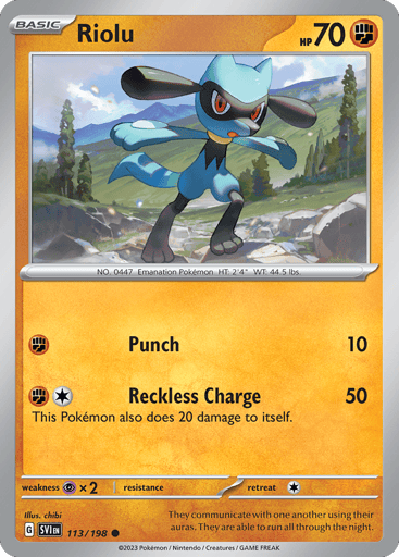 Riolu - Scarlet & Violet 113