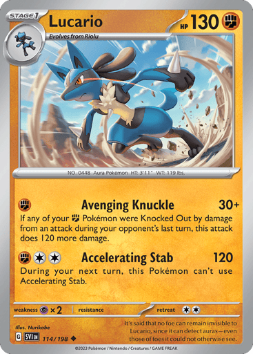 Lucario - Scarlet & Violet 114