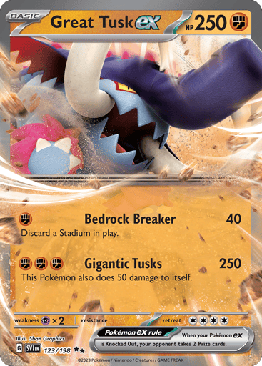 Great Tusk ex - Scarlet & Violet 123