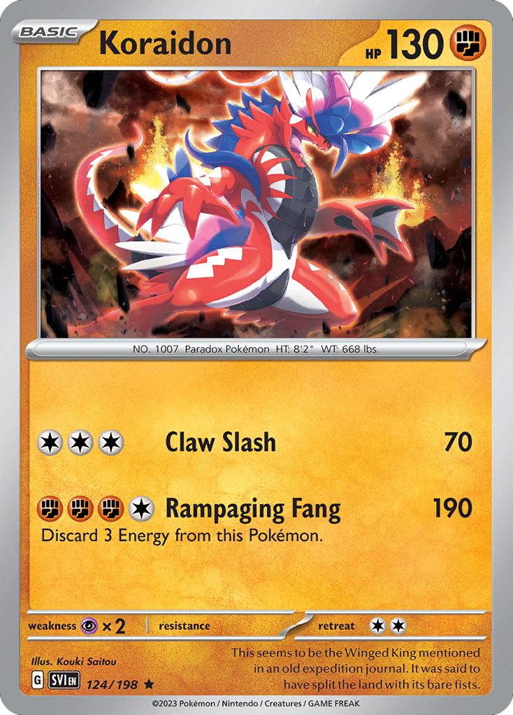 Koraidon – Scarlet & Violet 124/198 Pokémon card