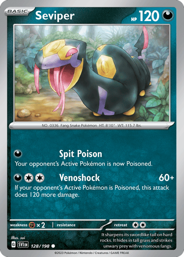 Seviper - Scarlet & Violet 128