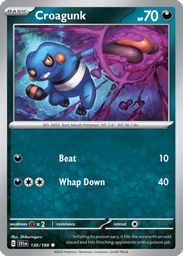 Croagunk - Scarlet & Violet 130