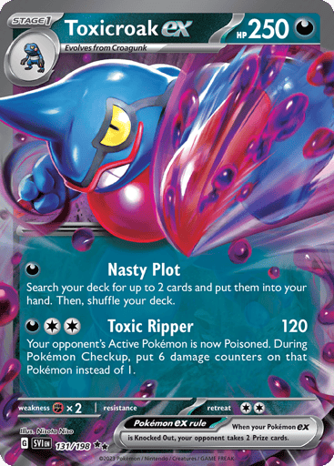 Toxicroak ex - Scarlet & Violet 131