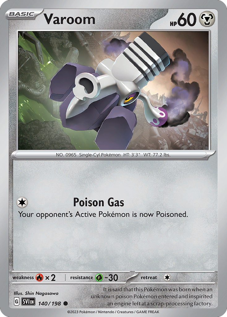 Varoom – Scarlet & Violet 140/198 Pokémon card