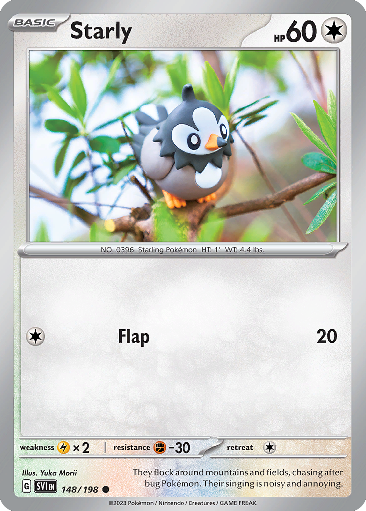 Starly – Scarlet & Violet 148/198 Pokémon card