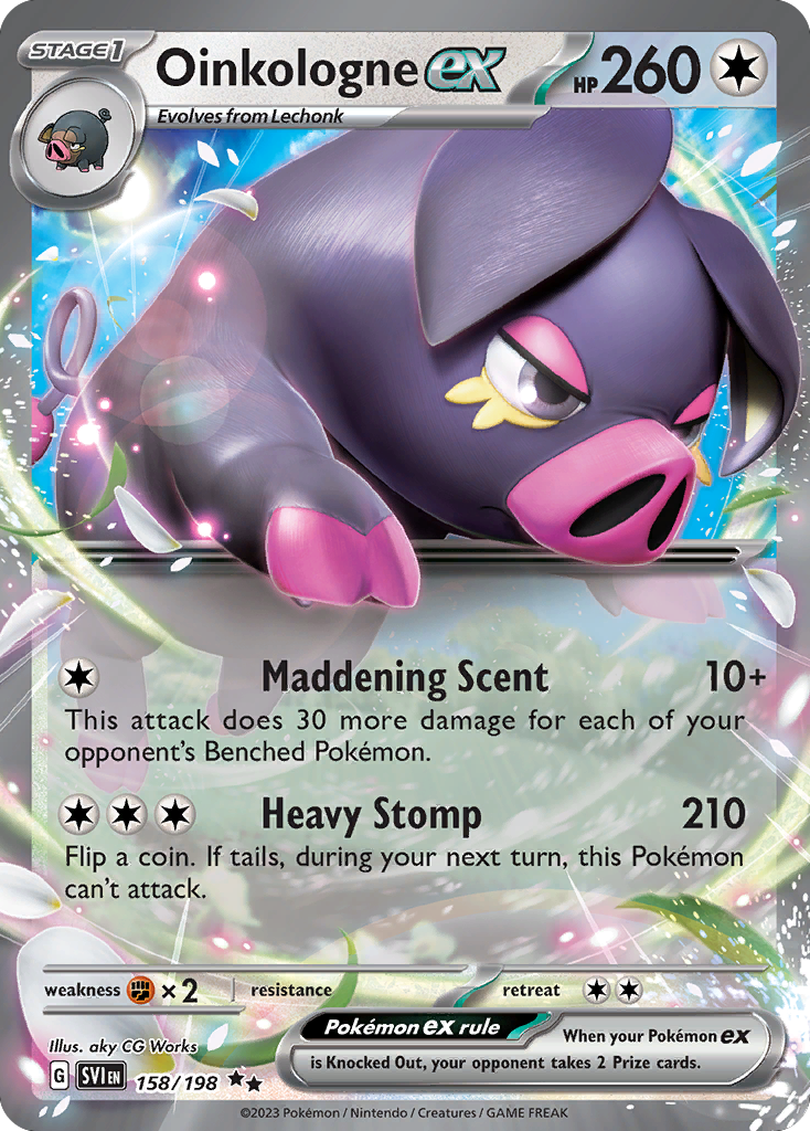Oinkologne ex – Scarlet & Violet 158/198 Pokémon card