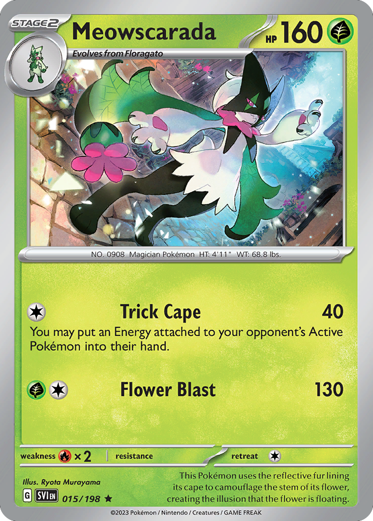 Meowscarada – Scarlet & Violet 015/198 Pokémon card