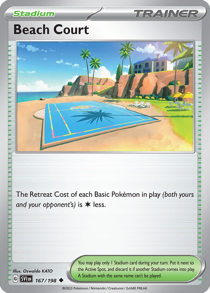 Beach Court – Scarlet & Violet 167/198 Pokémon card
