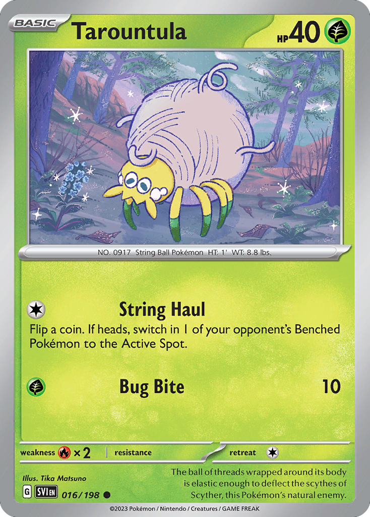 Tarountula – Scarlet & Violet 016/198 Pokémon card