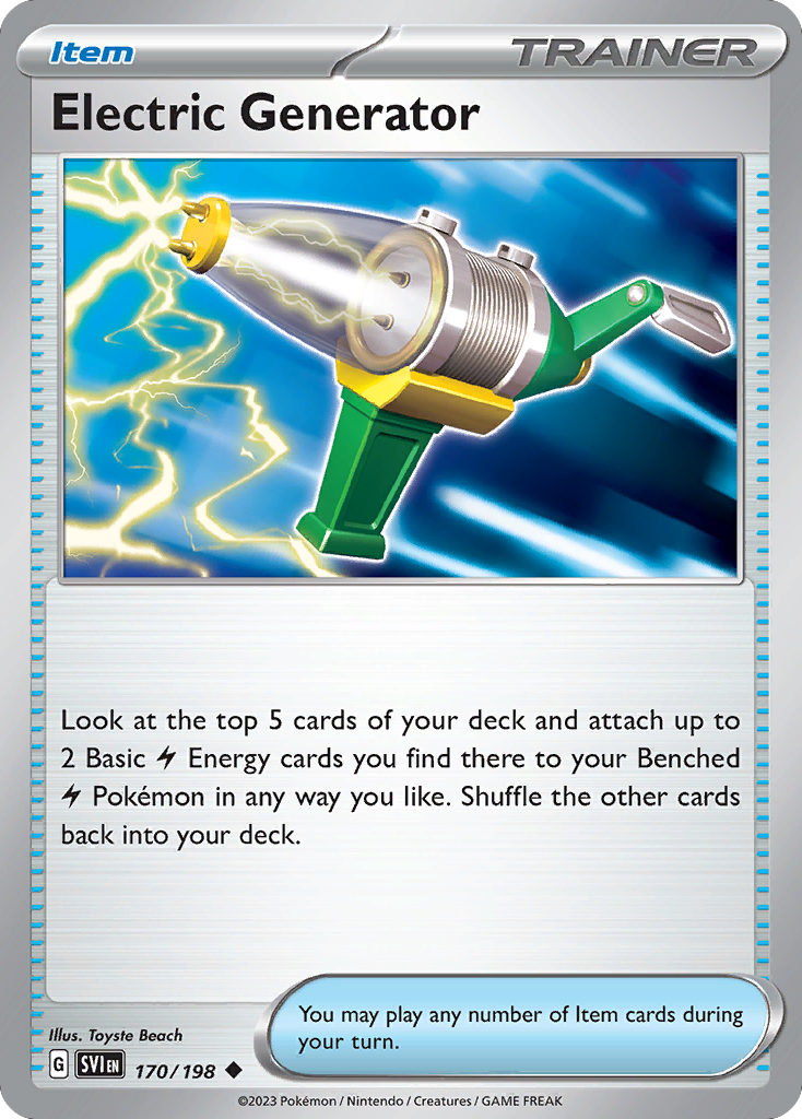 Electric Generator – Scarlet & Violet 170/198 Pokémon card