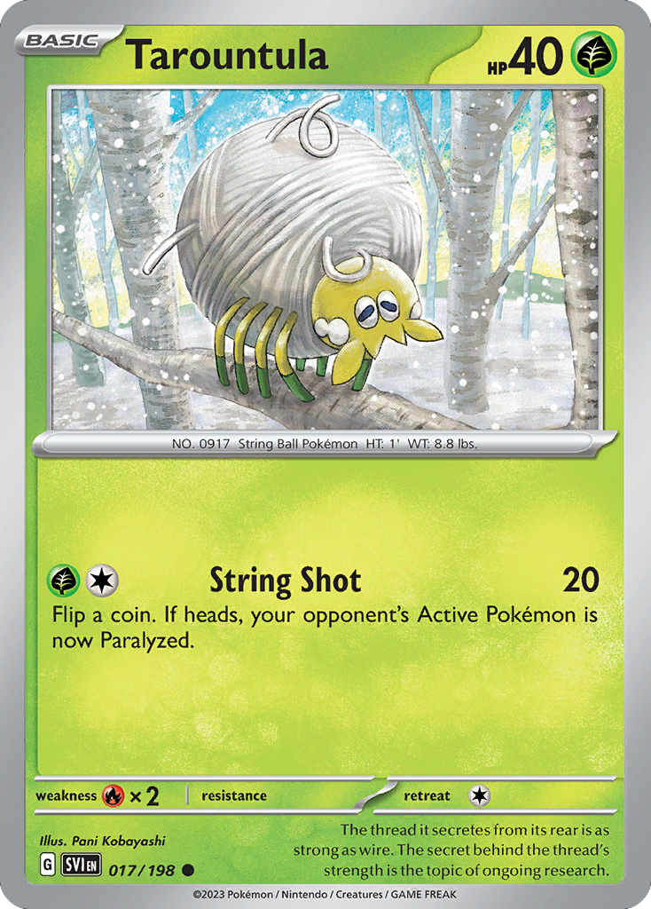 Tarountula – Scarlet & Violet 017/198 Pokémon card