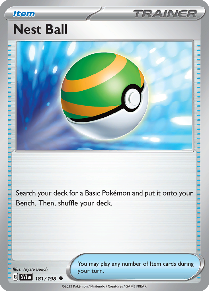 Nest Ball – Scarlet & Violet 181/198 Pokémon card