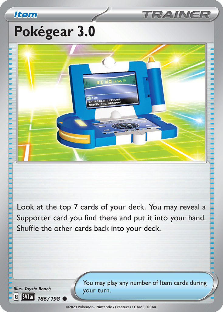 Pokégear 3.0 – Scarlet & Violet 186/198 Pokémon card