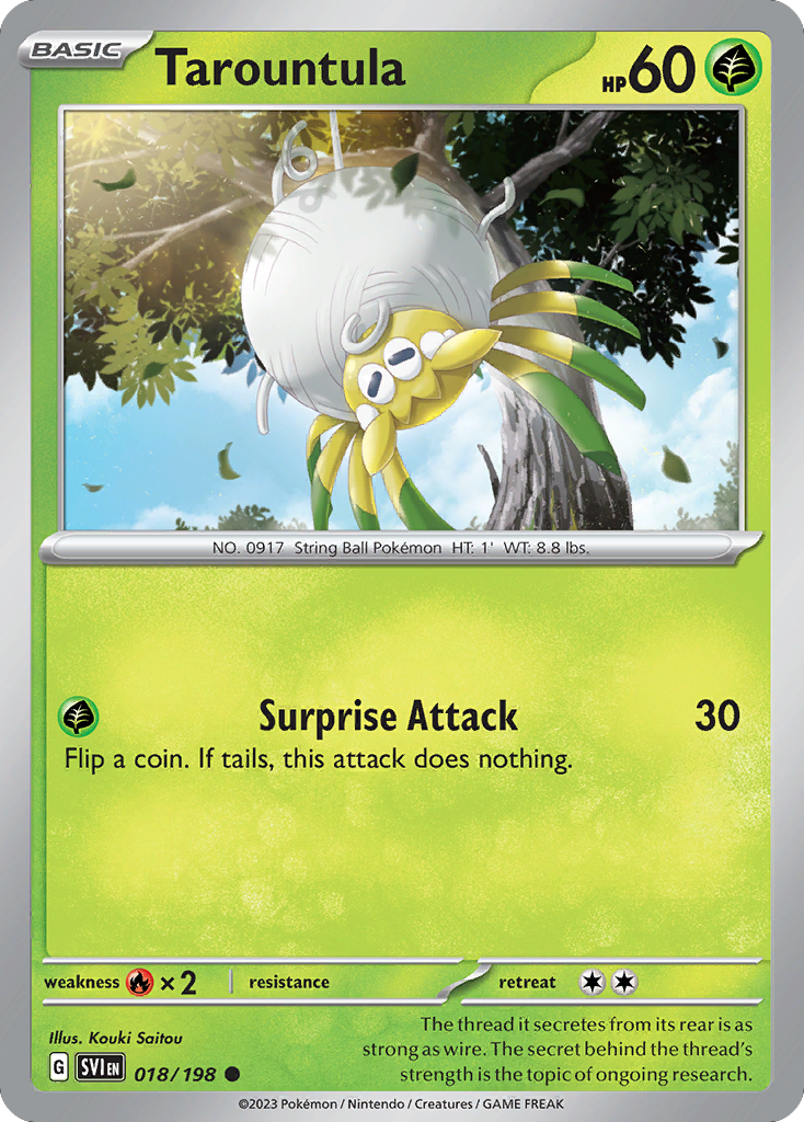 Tarountula – Scarlet & Violet 018/198 Pokémon card
