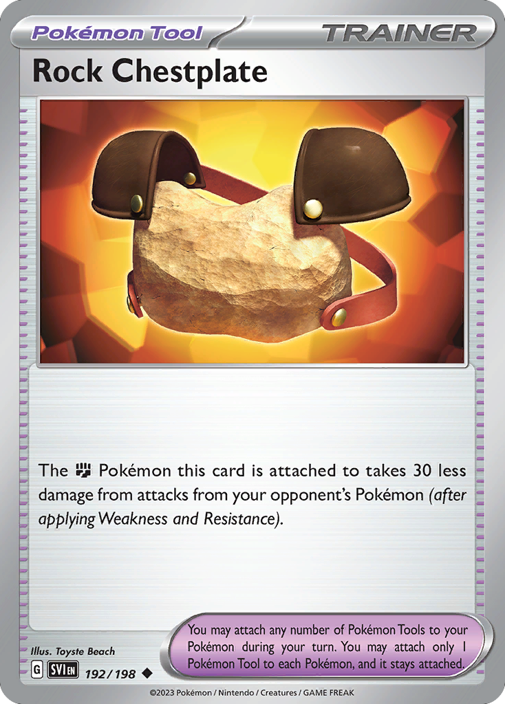 Rock Chestplate – Scarlet & Violet 192/198 Pokémon card