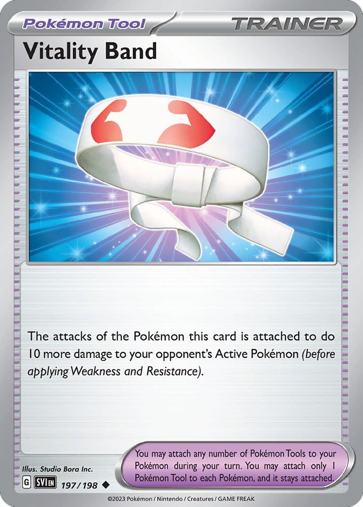 Vitality Band – Scarlet & Violet 197/198 Pokémon card