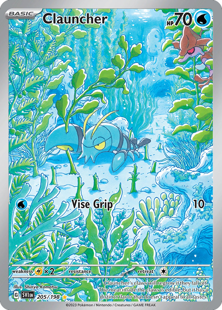 Clauncher – Scarlet & Violet 205/198 Pokémon card