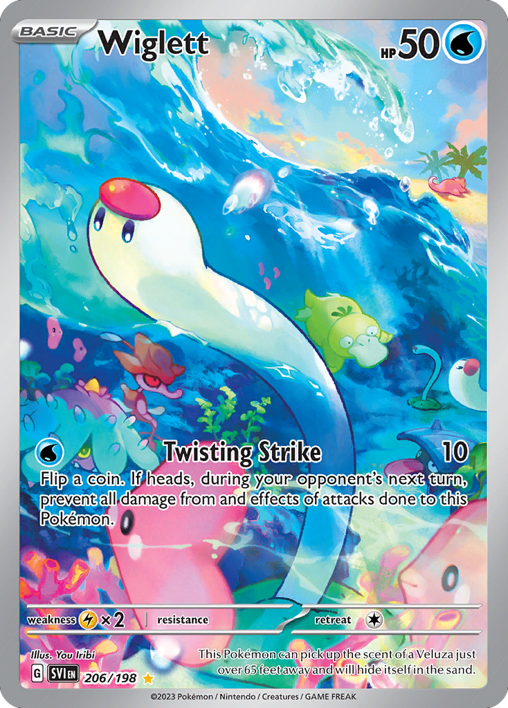 Wiglett – Scarlet & Violet 206/198 Pokémon card