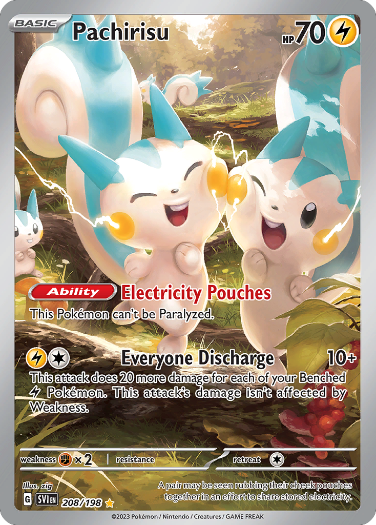 Pachirisu – Scarlet & Violet 208/198 Pokémon card