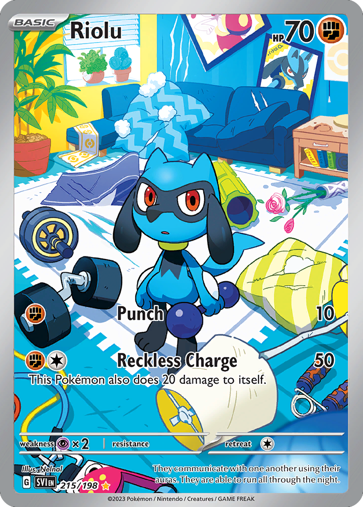 Riolu – Scarlet & Violet 215/198 Pokémon card