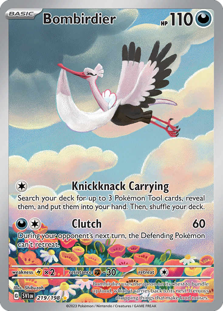 Bombirdier – Scarlet & Violet 219/198 Pokémon card