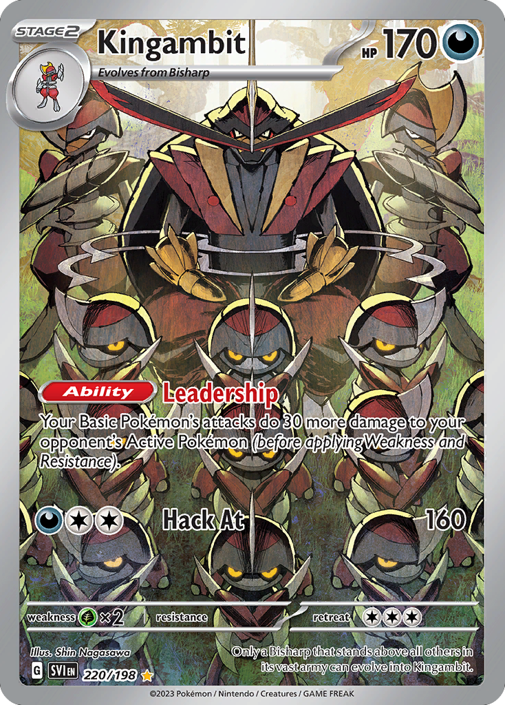 Kingambit – Scarlet & Violet 220/198 Pokémon card