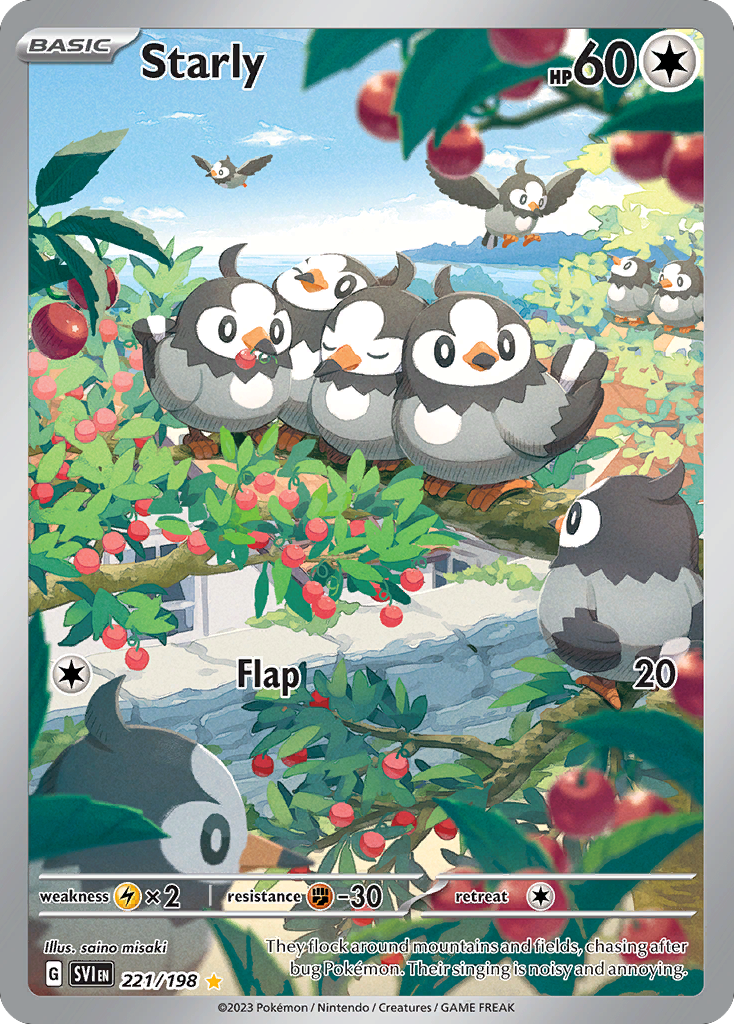 Starly – Scarlet & Violet 221/198 Pokémon card
