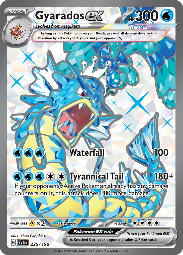 Gyarados ex – Scarlet & Violet 225/198 Pokémon card