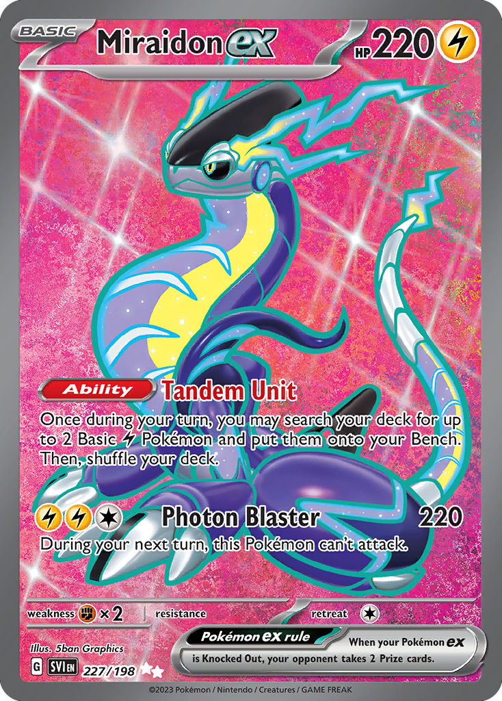 Miraidon ex – Scarlet & Violet 227/198 Pokémon card