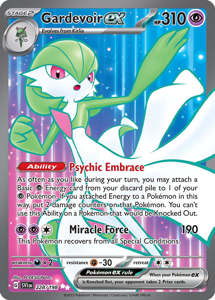 Gardevoir ex – Scarlet & Violet 228/198 Pokémon card