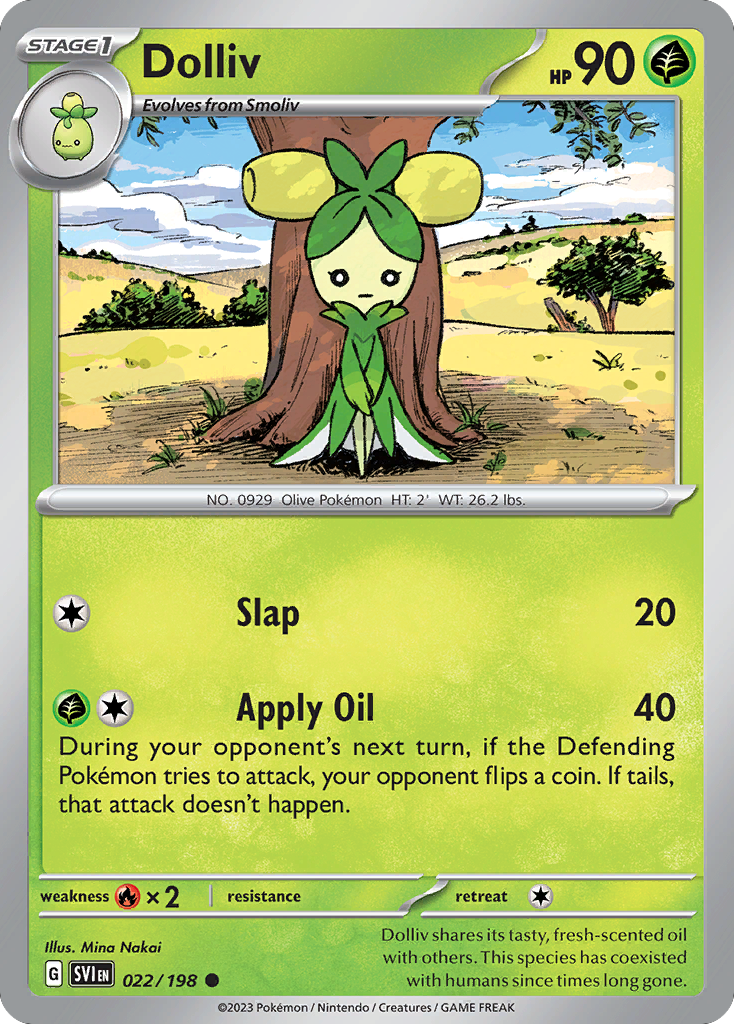 Dolliv – Scarlet & Violet 022/198 Pokémon card