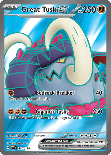 Great Tusk ex - Scarlet & Violet 230