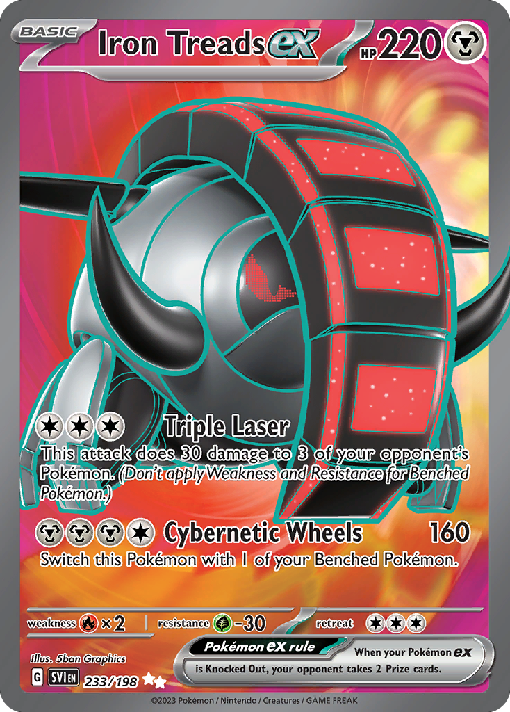 Iron Treads ex – Scarlet & Violet 233/198 Pokémon card