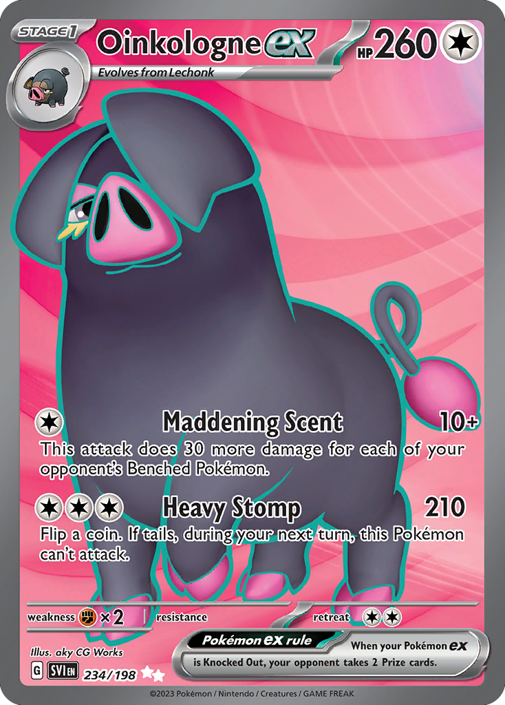 Oinkologne ex – Scarlet & Violet 234/198 Pokémon card