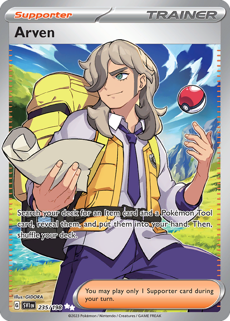Arven – Scarlet & Violet 235/198 Pokémon card