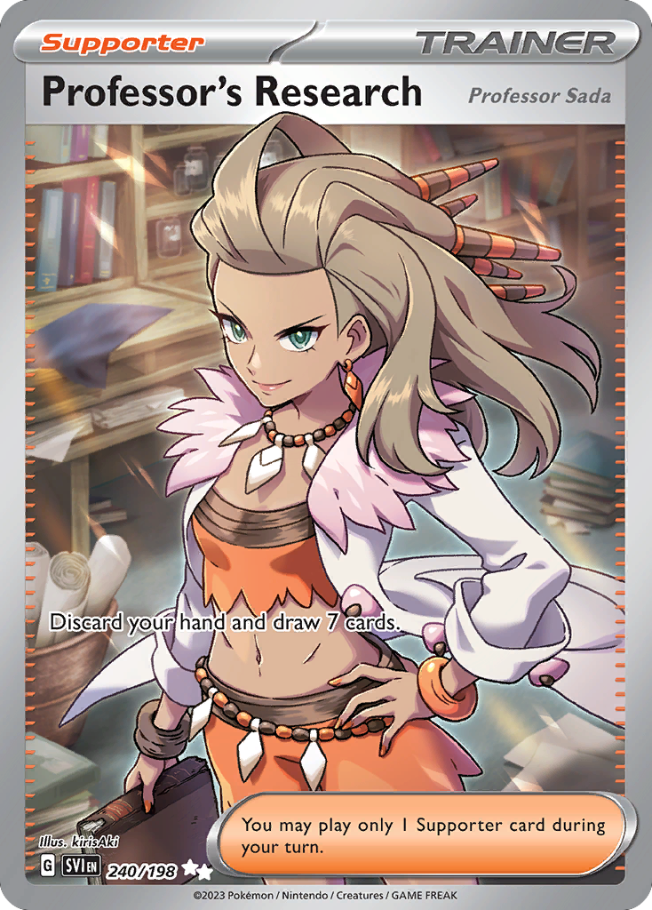 Professor's Research (Professor Sada) – Scarlet & Violet 240/198 Pokémon card